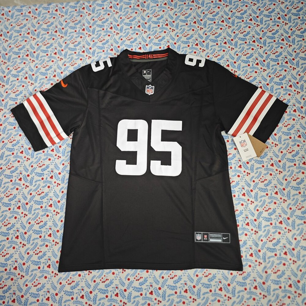 Myles Garrett Cleveland Browns Black Jersey No. 95
